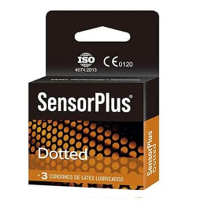Sensor Plus Preservativo Dotted 3 Un.